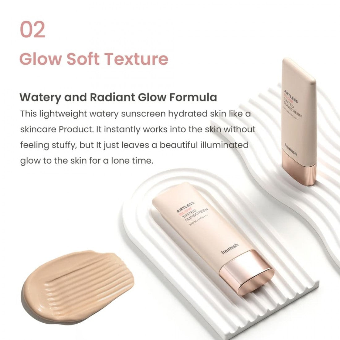 Heimish - Artless Glow Tinted Sunscreen Shine Beige SPF50+ PA+++ 40ml