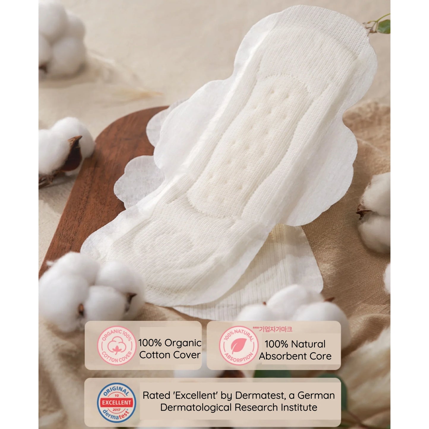 Good Feel – Orgabic Cotton 100% Sanitary Pad Size 29cm 32EA