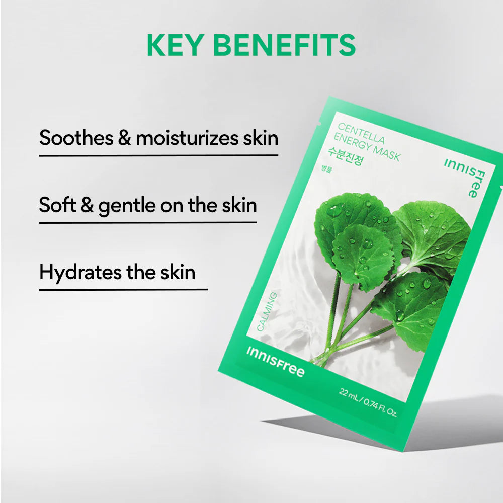 Innisfree - Energy Mask 22ml Centella