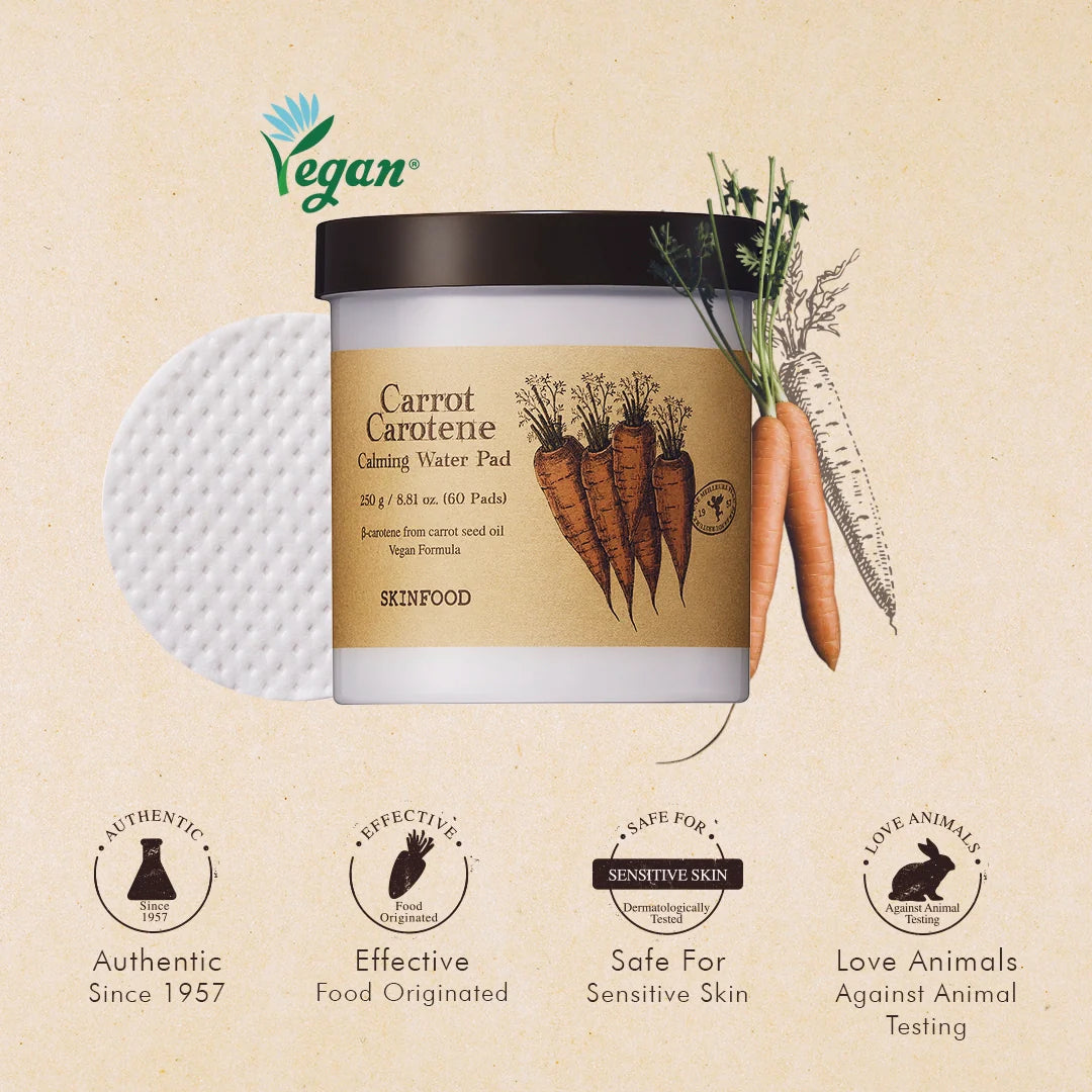 Skin Food - Carrot Carotene Calming Water Pad 60 EA