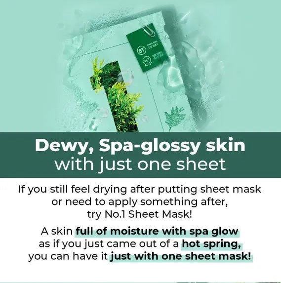 Numbuzin – No.1 Dewy Glow Spa Sheet Mask 27ml