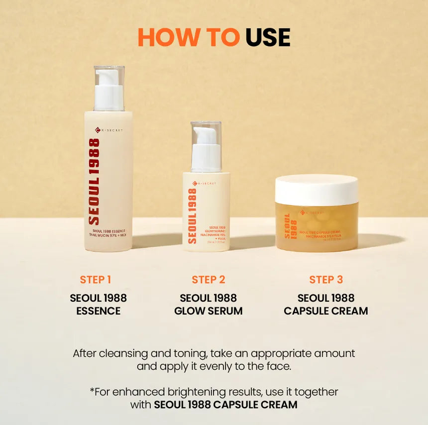 K-Secret – Seoul 1988 Capsule Serum: Niacinamide 5%+Yuja 30ml