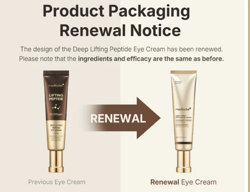 Medicube – Deep Lifting Peptide Eye Cream 30ml