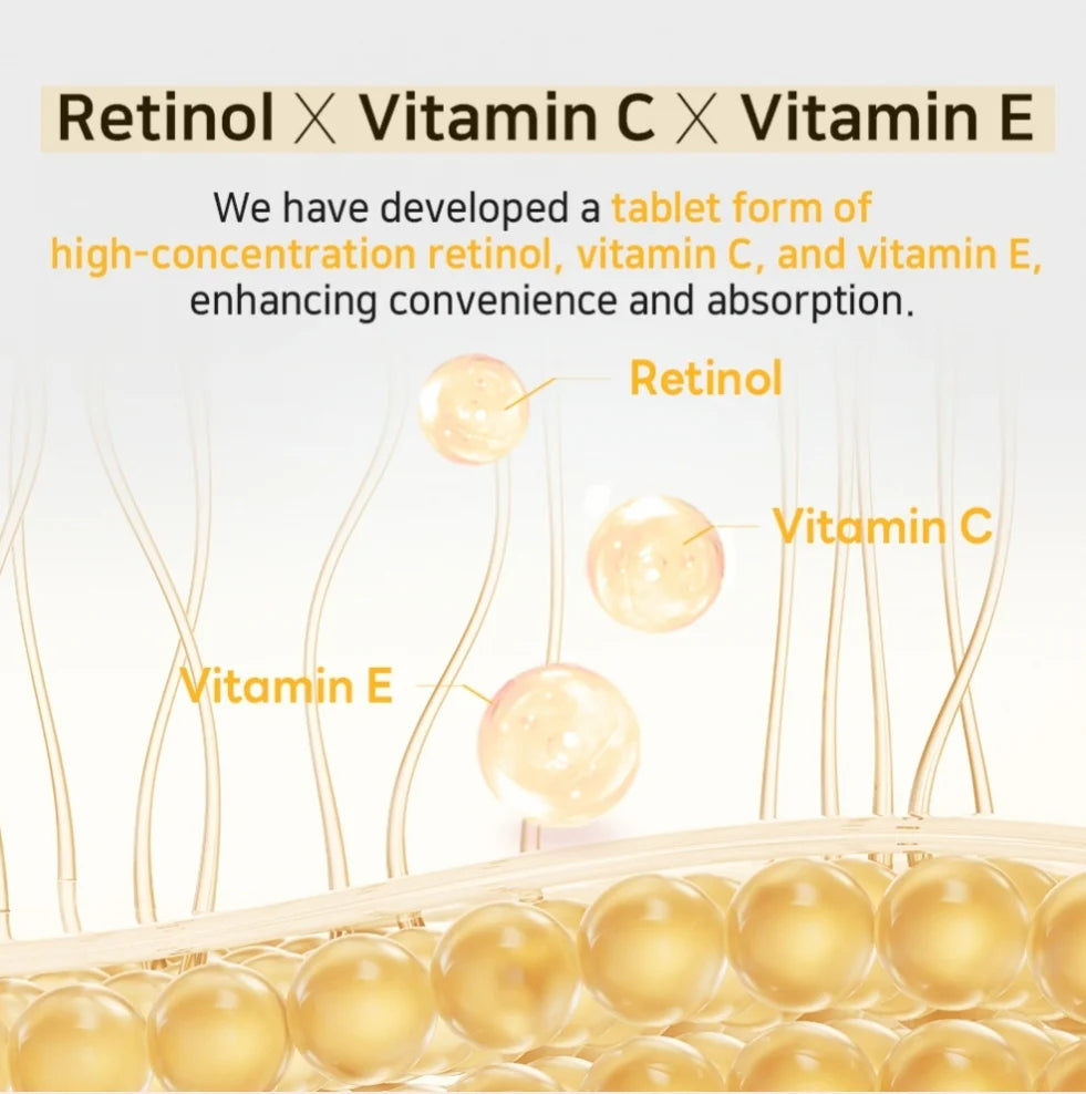 APLB – Retinol Vitamin C Vitamin E Beauty Tablet 30