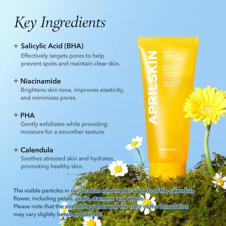 April Skin – Real Calendula Peel Off Pack 100g