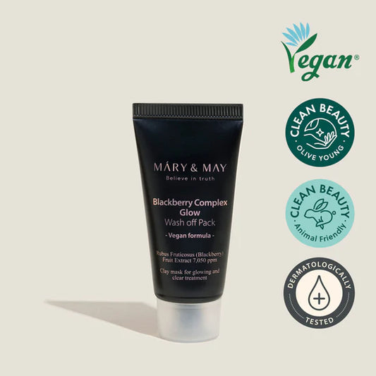 Mary & May - Black Berry Complex Glow Wash Off Mask 30g