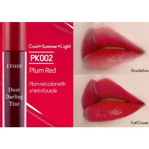 Etude House β Dear Darling Water Gel Tint PK002 Plum Red