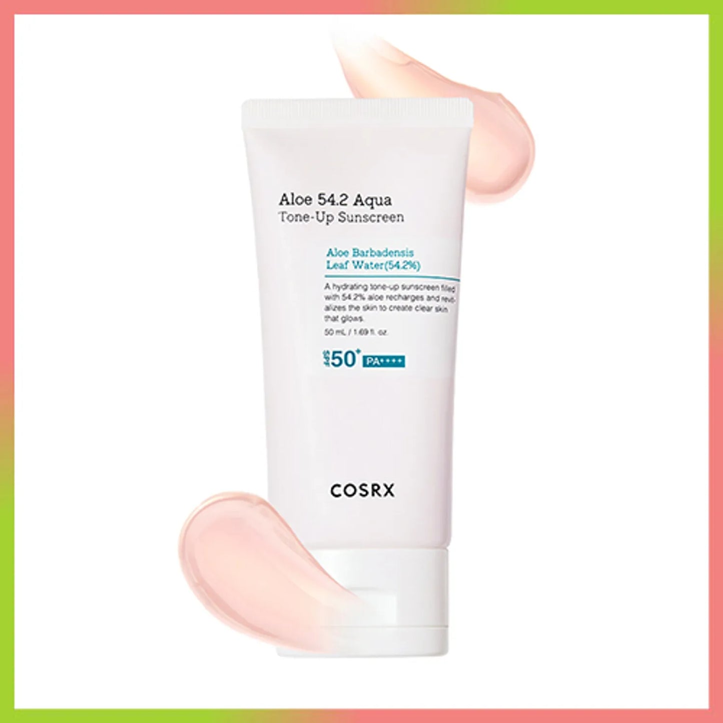 Cosrx – Aloe 54.2 Aqua Tone-up Sunscreen SPF 50+ PA++++ 50ml