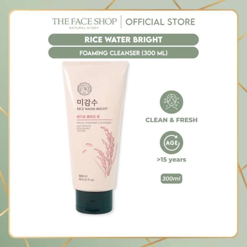 The Face Shop - Rice Water Bright Cleansing Foam 300ml