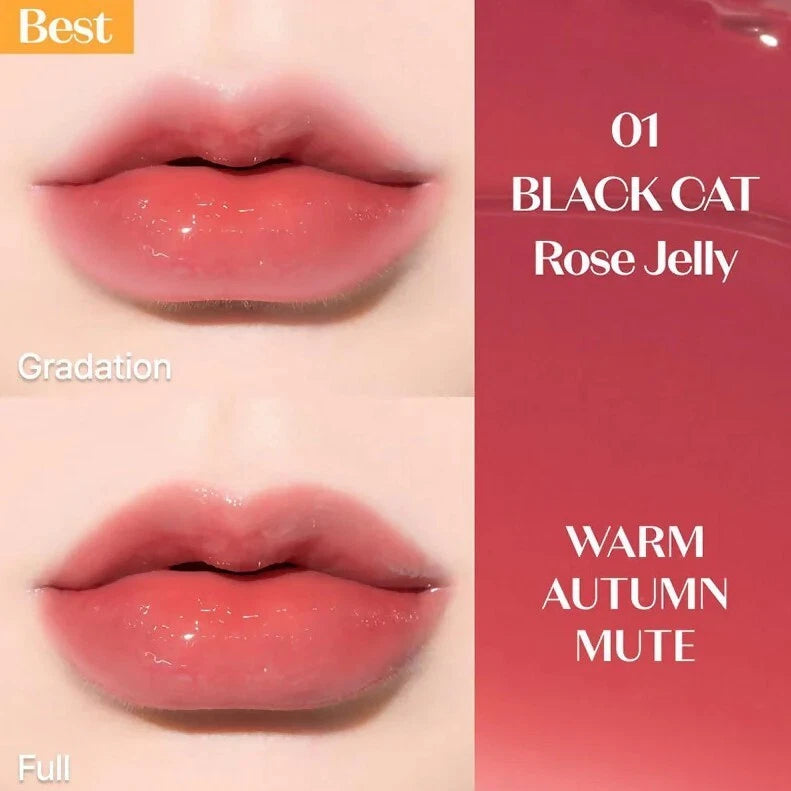 Etude House – Over Glowy Tint 3g No#01 Black Cat Rose Jelly