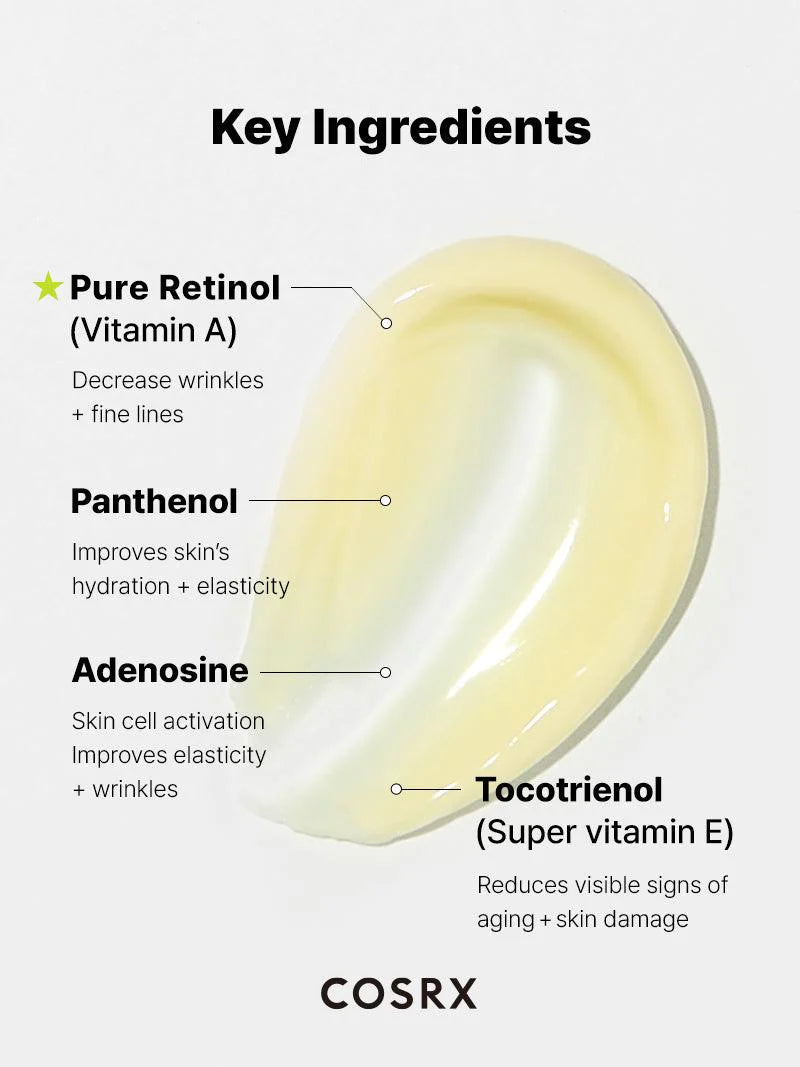 Cosrx - The Retinol 0.1 Super Vitamin E +Panthenol Cream 20ml