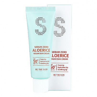 Be The Skin - Sebum Zero Aloerice Vegan Sun Cream SPF 50+, PA++++ 50ml