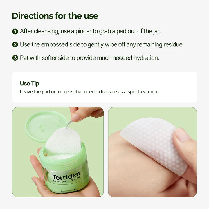 Torriden – BALANCEFUL Toner Pad 180ml (60ea)