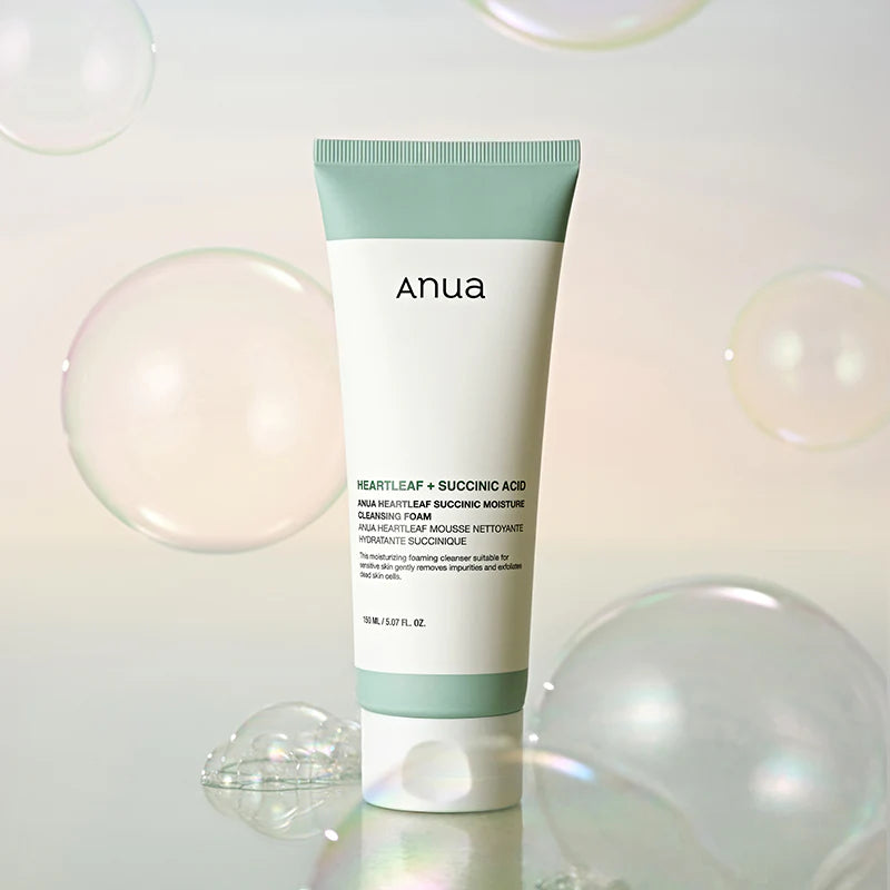Anua – Heartleaf Succinic Moisture Cleansing Foam 150ml