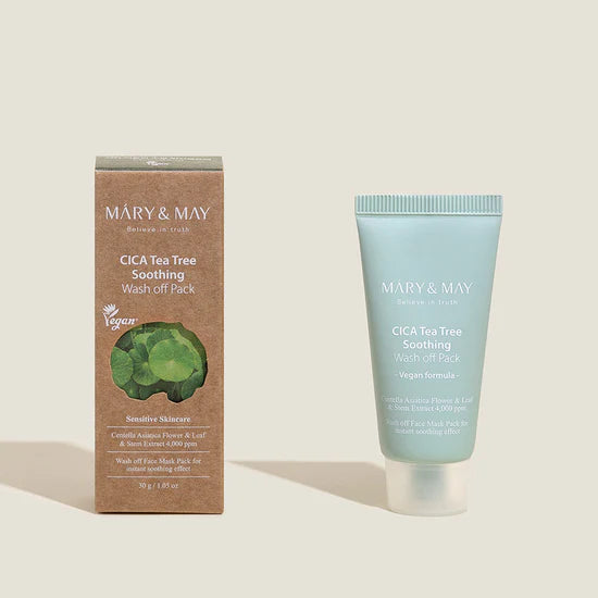 Mary & May - Cica Tea Tree Soothing Wash Off  Mask 30g