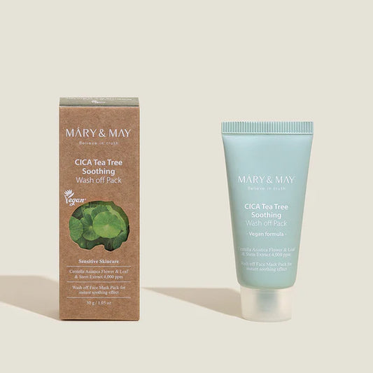 Mary & May - Cica Tea Tree Soothing Wash Off  Mask 30g