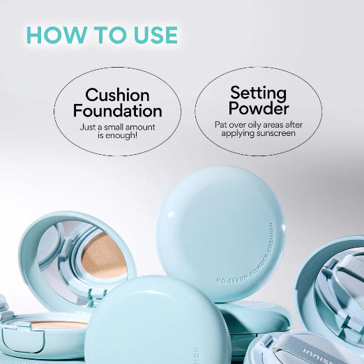 Innisfree – No Sebum Powder Cushion 14g #21C Rose Vanilla Refill