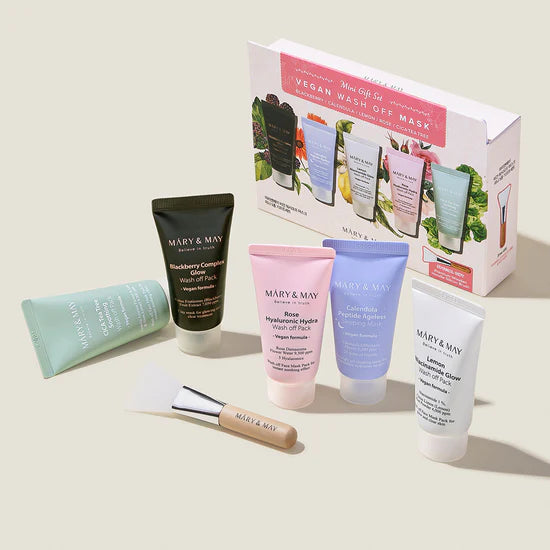 Mary & May – Vegan Wash Off Mask Mini Gift Set 5*30g