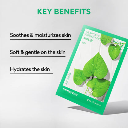Innisfree - Energy Mask 22ml Heartleaf
