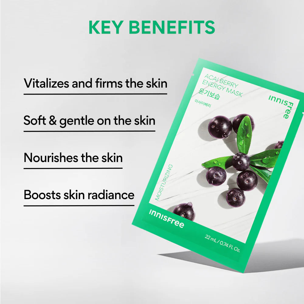 Innisfree - Energy Mask 22ml Acai Berry