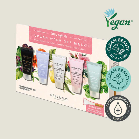 Mary & May – Vegan Wash Off Mask Mini Gift Set 5*30g