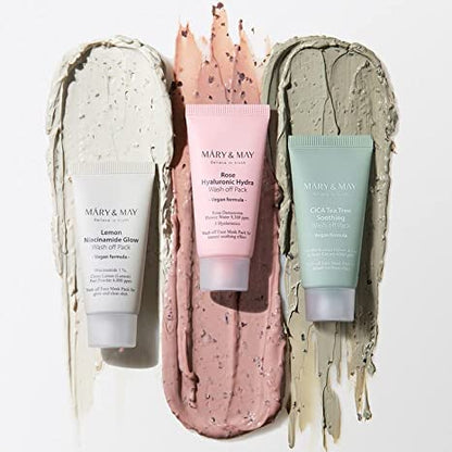 Mary & May - Lemon Niacinamide Glow Wash Off Mask 30g