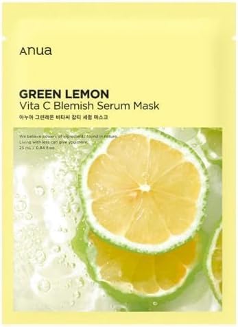Anua – Green Lemon Vita C Blemish Serum Mask Sheet 25ml