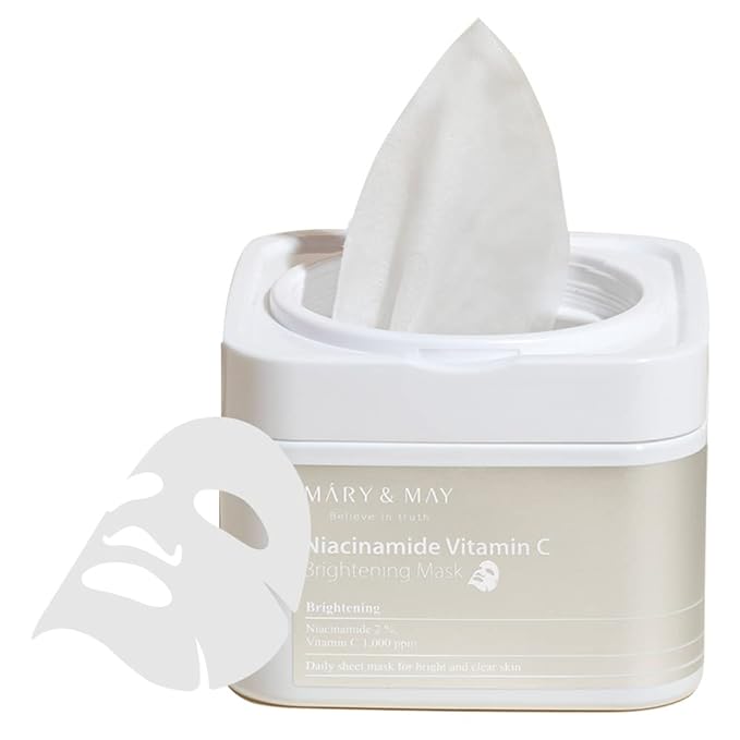 Mary & May - Niacinamide Vitamin C Brightening  Mask 30EA