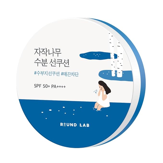 Round Lab – Birch Moisturizing Sun Cushion SPF 50+, PA++++ 15g