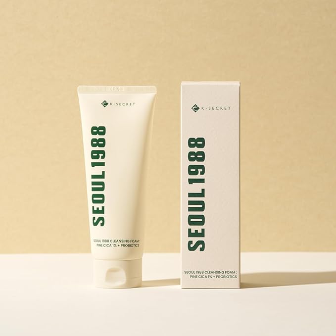 K-Secret – Seoul 1988 Pine Cica 1% + Probiotics Cleansing Foam 150ml