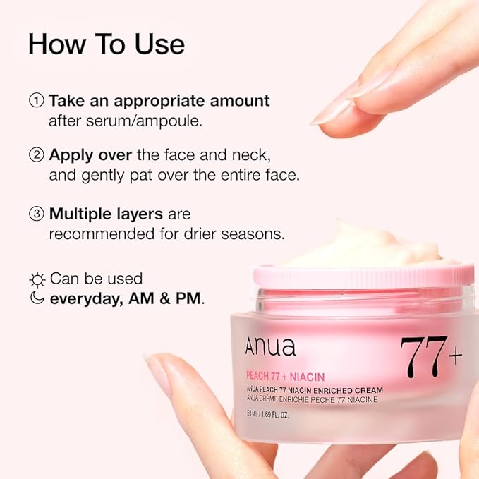 Anua – Peach 70 Niacin Enrich Cream 50ml