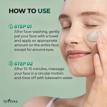 Isntree – Real Mugwort Clay Mask 100ml