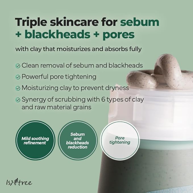 Isntree – Real Mugwort Clay Mask 100ml