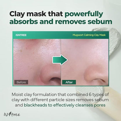 Isntree – Real Mugwort Clay Mask 100ml