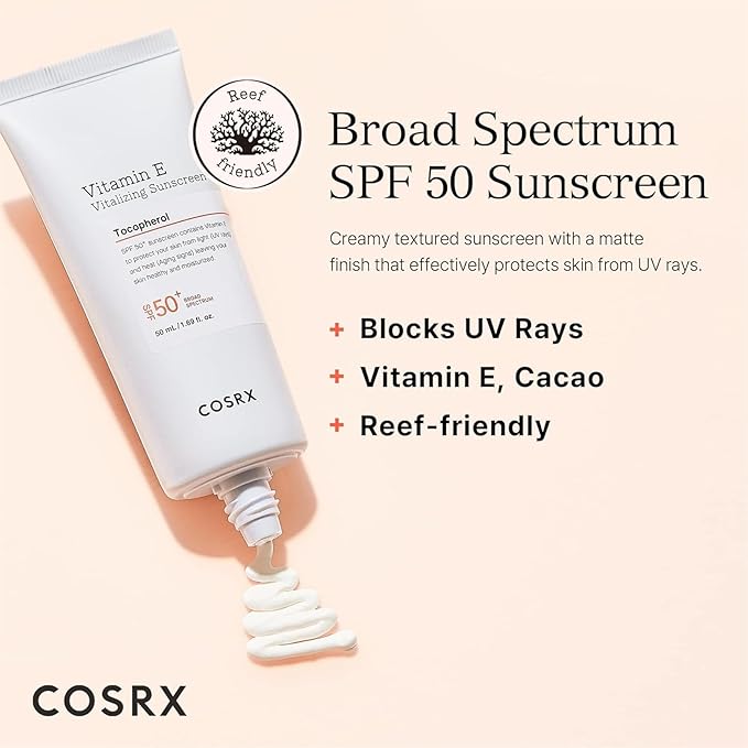 Cosrx – Vitamin E Vitalizing Sunscreen SPF50+ 50ml
