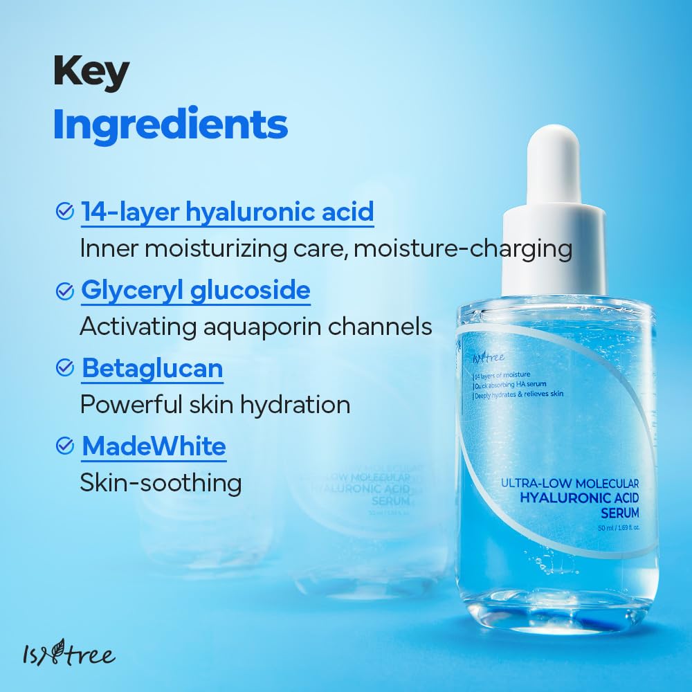 Isntree – Ultra-Low Molecular Hyaluronic Acid Serum 50ml