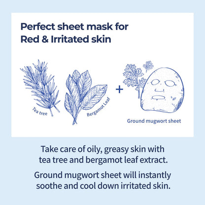 Numbuzin – No. 4 SOS Icy Soothing Sheet Mask 1P 27ml