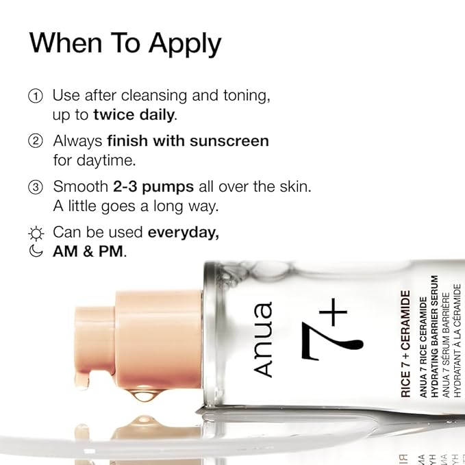 Anua – 7 Rice Ceramide Hydrating Barrier Serum 50ml