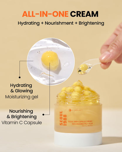K-Secret – Seoul 1988 Capsule Cream: Niacinamide 5%+Yuja 50ml