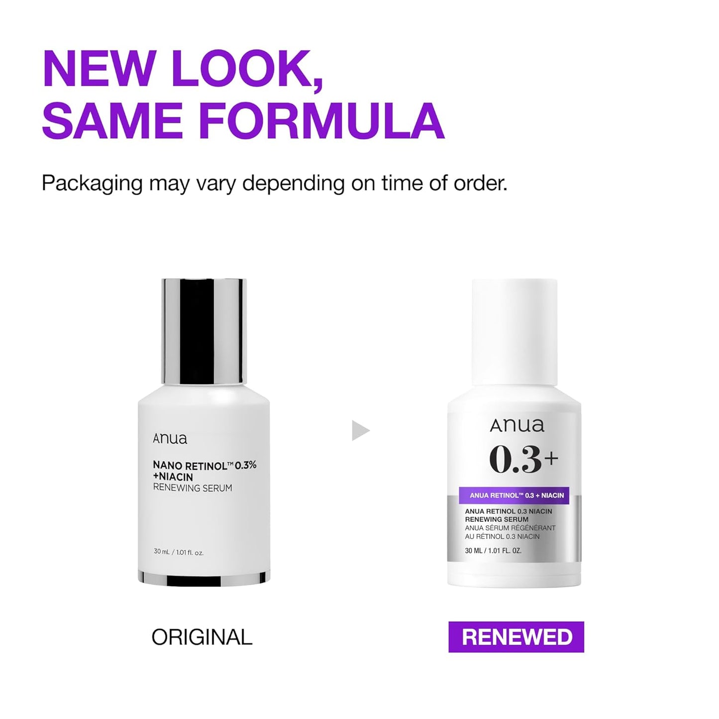 Anua - Retinol 0.3% + Niacin Renewing Serum 30ml