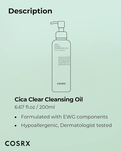 Cosrx – Pure Fit Cica Clear Cleansing Oil 200ml