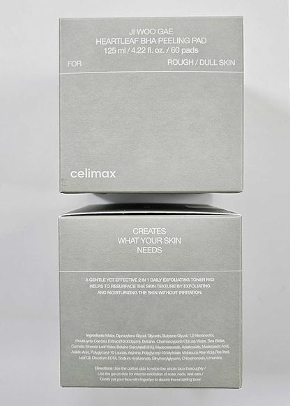 Celimax – Ji Woo Gae Heartleaf BHA Peeling Pad 125ml 60 pcs