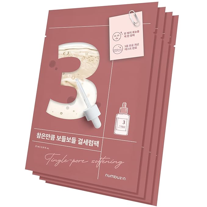 Numbuzin – No.3 Tingle-Pore Softening Sheet Mask