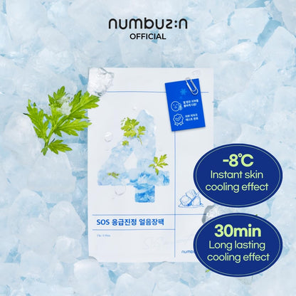 Numbuzin – No. 4 SOS Icy Soothing Sheet Mask 1P 27ml
