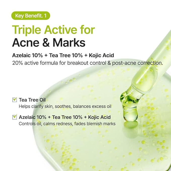 Purito – Azelaic Acid 10 Kojic Tea Tree Serum 30ml