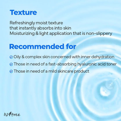 Isntree – Ultra-Low Molecular Hyaluronic Acid Toner 300ml
