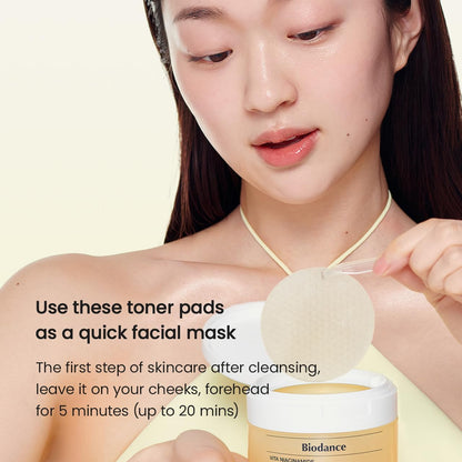 Biodance – Vita Niacinamide Gel Toner Pad (60ea)