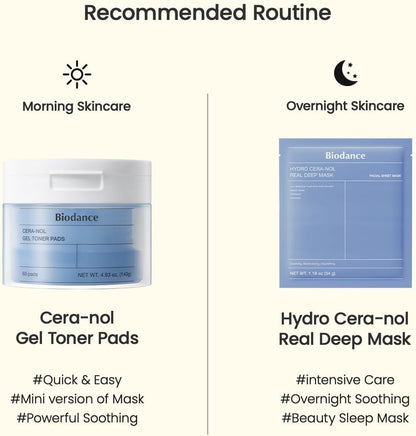 Biodance – Cera- Nol Gel Toner Pad 60