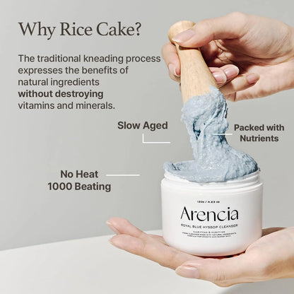 Arencia – Fresh Blue Hyssop Rice Mochi Cleanser 120g
