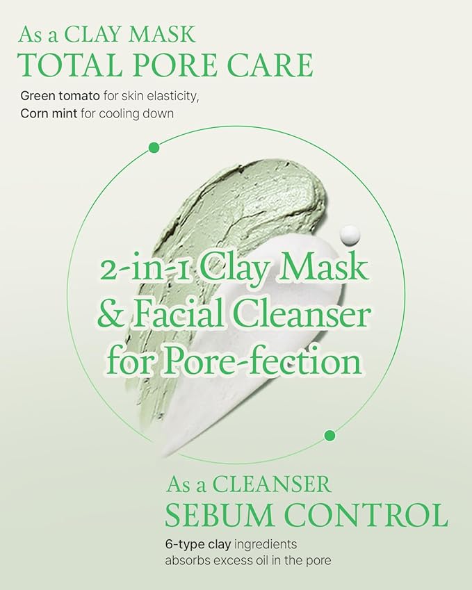 FULLY – Green Tomato Clay Pack Cleanser 120ml